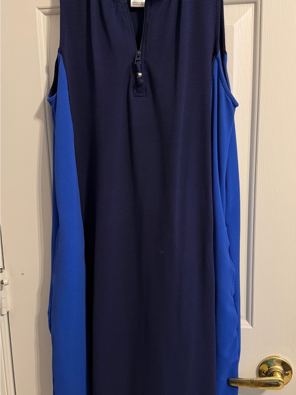 Tommy Bahama Navy and Royal Blue Sleeveless Dress, Like New
